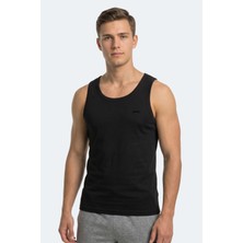 Slazenger Hokey Erkek Slim Fıt Kolsuz Siyah Atlet