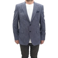 Twenhil Fistan Store Erkek Desenli Klasik Kesim Normal Kalıp Çift Düğme Blazer Ceket