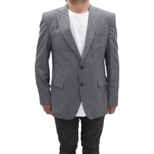 Twenhil Fistan Store Erkek Desenli Klasik Kesim Normal Kalıp Çift Düğme Blazer Ceket