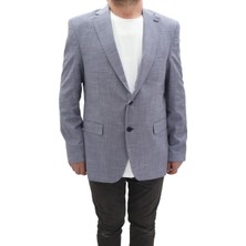 Twenhil Fistan Store Erkek Desenli Klasik Kesim Normal Kalıp Çift Düğme Blazer Ceket