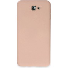 Marsilyan™- Samsung Galaxy J7 Prime Kılıf Nano Içi Kadife Silikon - Pudra