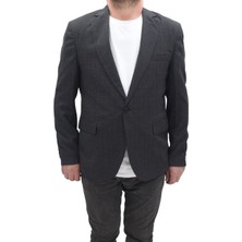Twenhil Fistan Store Erkek Desenli Klasik Kesim Normal Kalıp Çift Düğme Blazer Ceket