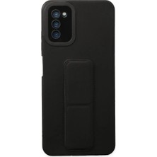 LTG Nova Galaxy A03S Kılıf Mega Standlı - Siyah
