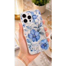 Edelfu iPhone 16 Pro Uyumlu - Aurora Parlak Tüy Desenli Gümüş Koruyucu Silikon Telefon Kılıfı