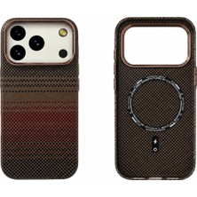 Arkay iPhone 17 Pro Magsafe Mıknatıslı Karbon Premium Kılıf Darbe Emici Aleminyum Kamera Çerçevesi Ve Aleminyum Tuşlar