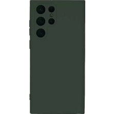 LTG Nova Galaxy S22 Kılıf Nano Içi Kadife Silikon - Koyu Yeşil