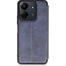 Hace Bazaar Xiaomi Redmi 13C Kılıf Flip Cover - Lacivert
