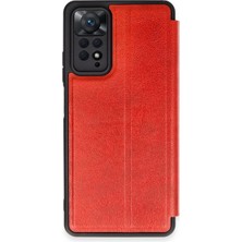 Hace Bazaar Xiaomi Redmi Note 12 Pro 4g Kılıf Flip Cover - Kırmızı