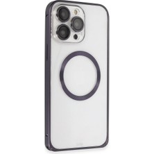 Hace Bazaar Joko Apple Iphone 14 Pro Kılıf Metal Bumper Magneticsafe Kapak - Derin Mor