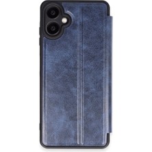 Hace Bazaar Samsung Galaxy A06 Kılıf Flip Cover - Lacivert