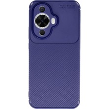 Hace Bazaar Huawei Nova 12S Kılıf Auto Focus Karbon Kapak - Lacivert