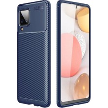 Hace Bazaar Samsung Galaxy A22 Kılıf Auto Focus Karbon Kapak - Lacivert