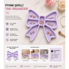 Studio Aslan Design Fiyonk Şeklinde Takı Organizeri | Küpe, Yüzük ve Kolye Düzenleyici | Dekoratif Takı Saklama Tepsisi | Pla Takılık