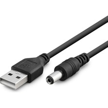 Skygo Tablet Şarj Kablosu USB To 5.5*2.5 1m Siyah HDX1323
