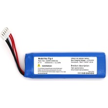Skygo Jbl Flip 4 Uyumlu 3.7V 3000 Mah Soketli Batarya