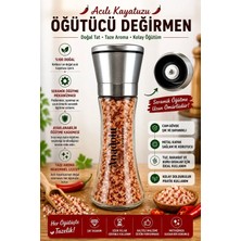 Anadolu Hasat Acılı Kaya Tuzu- Metal Seramik Tuz ve Baharat Öğütücü Değirmen- Tuz Değirmeni -235GR