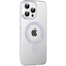 Marsilyan™- Joko Apple Iphone 15 Pro Move Taşlı Magsafe Kapak - Lila