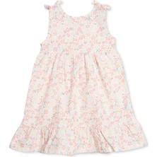 Hellobaby Kız Bebek Elbise Çiçek Baskılı Bisiklet Yaka Ip Askılı