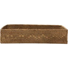 Yargıcı Rattan Dikdörtgen Tepsi(31x41x9 Cm)