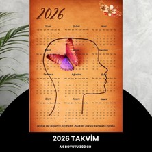 Ankaverse Takvim 2026 Premium A4 300 gr Dijital Baskı Düşünce