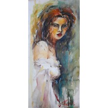 Muguetarts %100 Suluboya Outlander Tablo Çalışması  78X36 cm