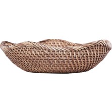 Yargıcı Rattan Yuvarlak Sepet(23x6 Cm)