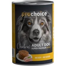 Prochoice Tavuk Etli Şekersiz Ezme Yetişkin Köpek Konservesi 400 gr