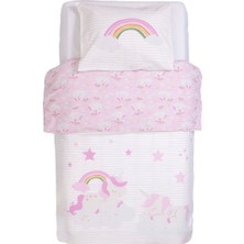 Little Dreams Kız Bebek Nevresim Takımı Unicorn Baskılı