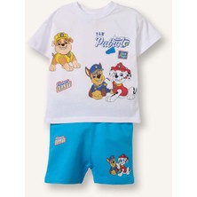 DeFacto Paw Patrol 2'li Lisanslı Beyaz Takım Erkek Bebek H4125A526HS