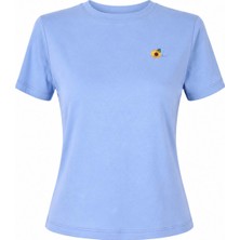 Trender 6721 Papatya Mavi Kadın T-Shirt 26YI40000052