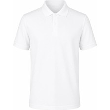 Trender Düz Pike Ekru Erkek Polo Yaka T-Shirt 2061