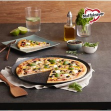UltraMint Biogranit Grey Pizza Tavası, Dayanıklı ve Şık Mutfak Gereçleri