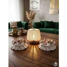 Xoa Collection Majesty Işık Seti - 2'li Fiyonk Lokumluk & Dekoratif Masa Lambası| Kahve Sunum Seti