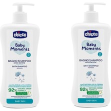 Chicco Baby Bath Tenderness 750 ml 2'li Eko Paket Saç ve Vücut Şampuanı Hassas Ciltler İçin
