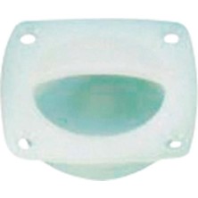 UltraMint Kare Plastik Parmak Açma, Beyaz, Ø44MM, 57X57MM