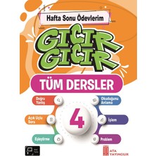 Ata Yayıncılık 4. Sınıf Gıcır Gıcır Hafta Sonu Ödevlerim Tüm Dersler
