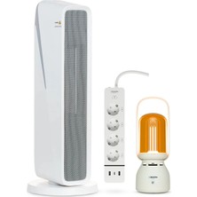 Xenon Smart Akıllı Fanlı Isıtıcı Wi-Fi Isıtma Cihazı Ultra Sessiz Ptc Seramik Heater Çoklu Priz ve Taşınabilir Lamba Seti