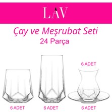 UltraMint 24 Parça Cam Çeyiz Seti, Şık ve Dayanıklı Ev Dekorasyonu