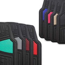 Güzel Hediyem Otomotiv Paspasları Siyah Evrensel Uyum Ağır Hizmet Kauçuk Çoğu Arabaya, Suv ve Kamyonlara Uyar, Fh Grubu Için Tam Set F11311BLACK
