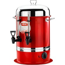 Çakır Çelik 40 Bardak Endüstriyel Çay Otomatı (Kırmızı)