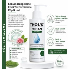 THOL'S CLEAN Defence (TB4) Yüz Temizleme Köpük Jeli  - 200 ml Yağlı ve Akneye Eğilimli Ciltler İçin Sebum Dengeleme Etkili Yüz Temizleme Köpük Jeli
