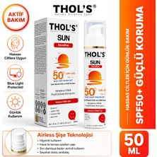 THOL'S SUN Sensitive (TB15)  Fluid  Güneş Koruyucu - 50 ml Hassas Ciltler İçin Yatıştırıcı Etkili Fluid Güneş Koruyucu