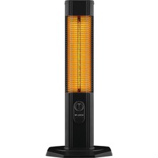 Luxeva LXV2000  Karbon İnfrared Ufo Isıtıcı 2000W Alüminyum Gövde ile Açık ve Kapalı Alanlarda Kullanım