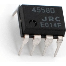 Gollum Teknoloji JRC4558 Op-Amp Entegresi - Çift Kanallı Düşük Gürültülü Ses ve Gitar Pedalı Amplifikatörü