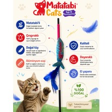 Matatabi Cats AL.Matatabi Olta Jr.fish Doğal Tüy ve Zilli Tasarımı ile Kedinizin Favorisi Oyuncak