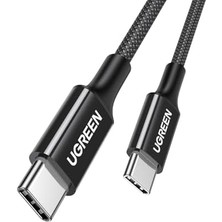 Güzel Hediyem Usb-C 60W 3A Qc Pd Örgülü Hızlı Şarj Kablosu, 2 Metre, Siyah, 65245