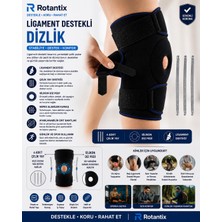 Rotantix Patella ve Ligament Destekli Dizlik - Menisküs Ağrıları Için - Fleksible Balenli Dizlik - Yaylı