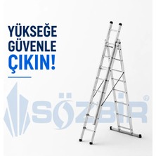 Sözbir 3X3M Toplam 10 Metre A Tipi Sürgülü Merdiven