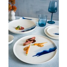 Blue Wave Gourmet 23 cm 12 Adet Porselen Düz Tabak