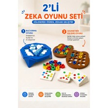 M&H 2'li Oyun Seti Buz Krallığı ve Geometrik Eşleme Oyunu - Eğitici ve Öğretici Oyun Seti